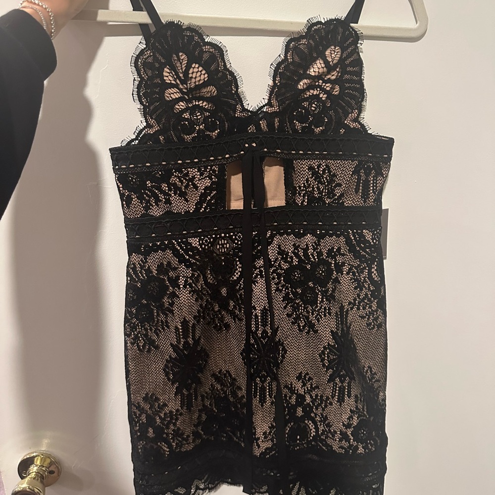 LOVERS & FRIENDS NWT Black Lace Dress